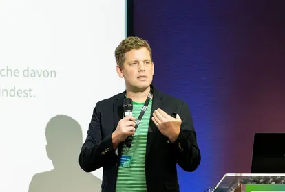 Sebastian Esser als Speaker
